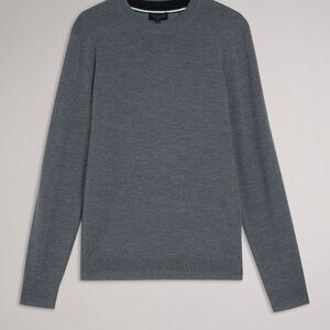 Ted Baker Carnby Men's Charcoal Pullover Crewneck Sweater - Large (EU4) - NWT